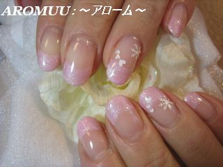 ふわっと薄桃フレンチ