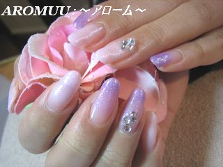 桜色とラベンダー