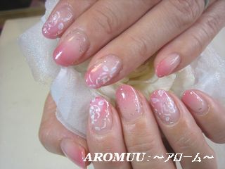 ふわっとジェルの薔薇アート