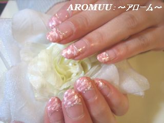 甘~いカラーのざっくりマーブル