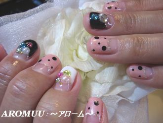 ドットとカラフルストーン