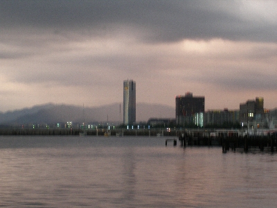 びわ湖の夕暮れ