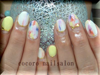 カラフルにじみアート☆ カラフルにじみアート☆