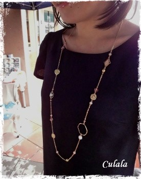 桜が咲いた オーダーのロングネックレス ♪