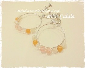 この夏の生徒さん作品 ~ ピアス・ブレスレット 編 ~ ♪ この夏の生徒さん作品 ~ ピアス・ブレスレット 編 ~ ♪
