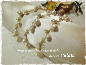 コットンパールのジャラジャラブレス3色 ♪ コットンパールのジャラジャラブレス3色 ♪