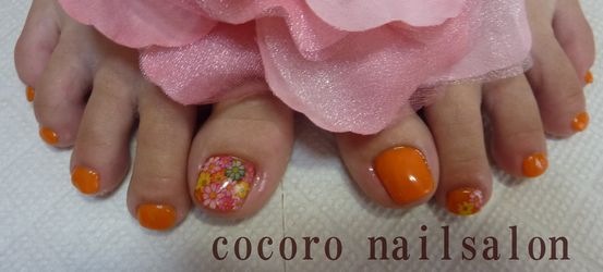 フットジェルにお花畑~