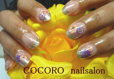 押し花ネイル