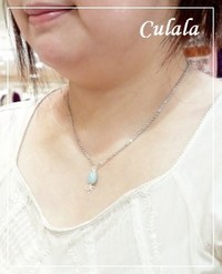 めがね留めで天然石のブレスレット ♪