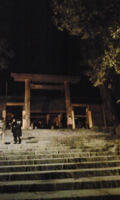 深夜の初詣。 深夜の初詣。