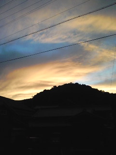 夕焼け。
