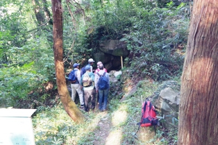 山面古墳群見学 山面古墳群見学