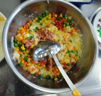 材料混ぜる 材料混ぜる