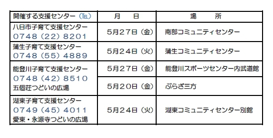 みらい5月日程 みらい5月日程