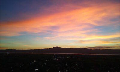 比叡山の夕焼け