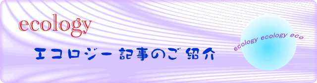 エコロジーな記事 (ご紹介)