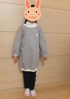 娘に!hibi+さんのラグランプルオーバー140cm。