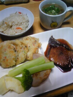 今日の夕飯と宅急便♪