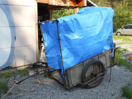 リヤカー登場!