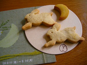 月とあそぶうさぎ♪