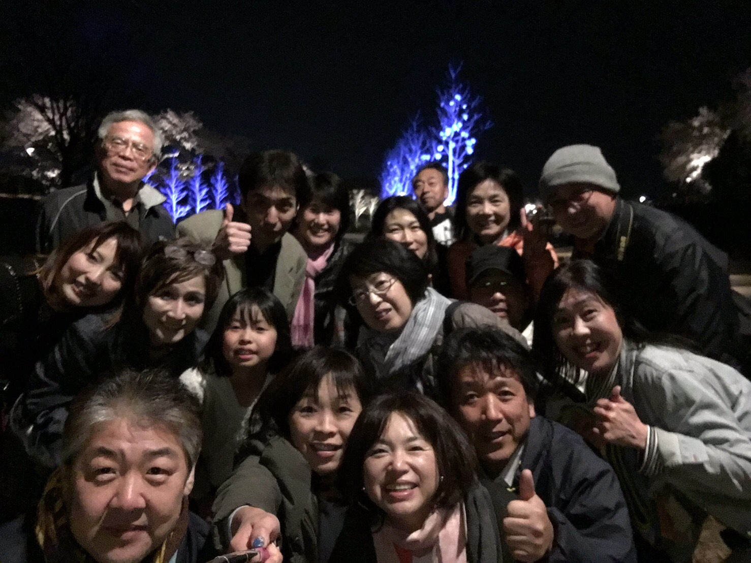 草津川跡地公園夜桜見物 草津川跡地公園夜桜見物