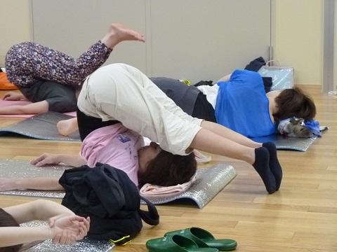 ヨガ教室が開かれました ヨガ教室が開かれました