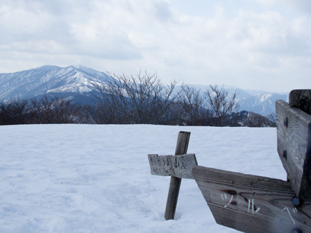 積雪時の蛇谷ヶ峰/朽木スキー場から 積雪時の蛇谷ヶ峰/朽木スキー場から