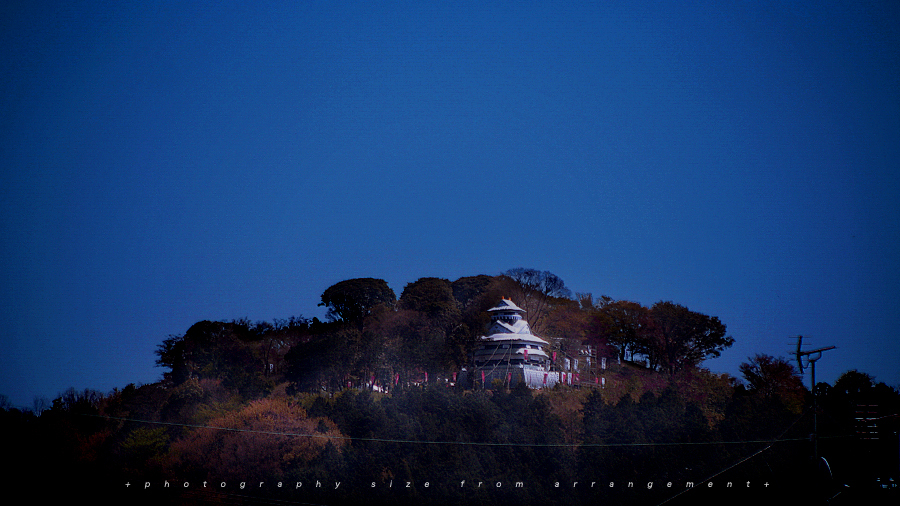 mountain castle @shiga japan 甲賀市・よみがえれ水口岡山城2015 バルーン画像