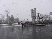 希望が丘雪中ウォーキング