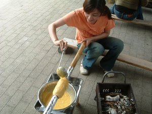 バームクーヘン作りに挑戦だっ♪その2