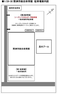 1/29・30埼玉戦駐車場&シャトルバス運行情報