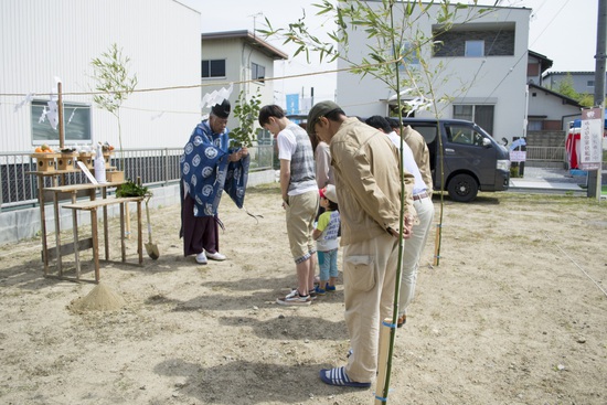 K様邸の地鎮祭♪ K様邸の地鎮祭♪