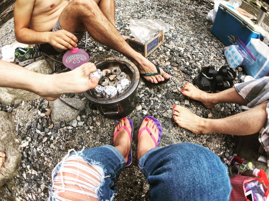 土山の川でBBQ〜! 土山の川でBBQ〜!