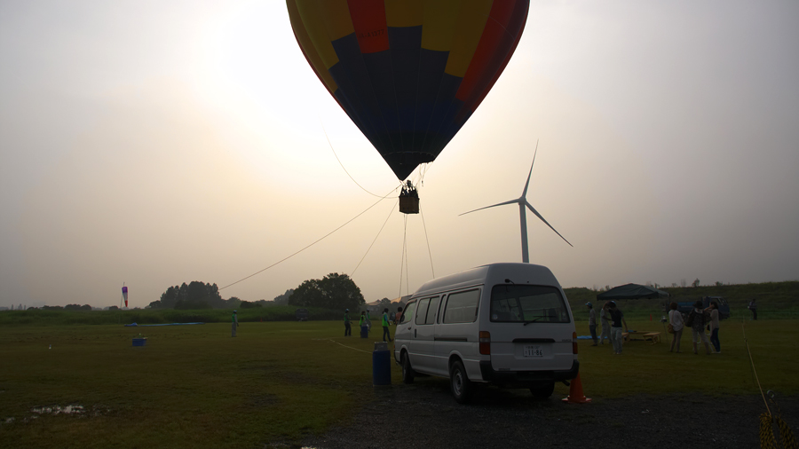 草津市 烏丸半島 熱気球 hot air balloon ride