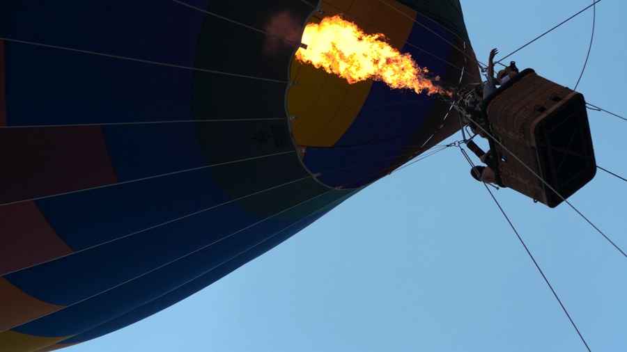 草津市 烏丸半島 熱気球 hot air balloon ride