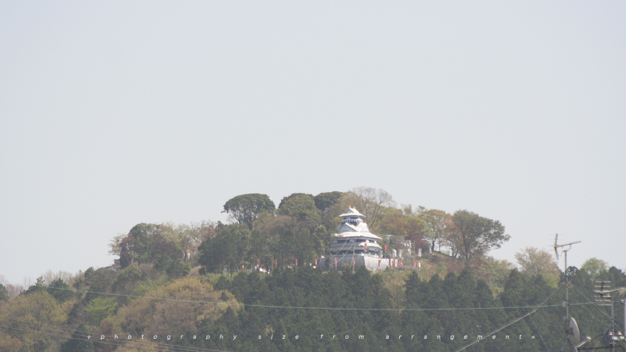 水口一夜城・甲賀市(よみがえれ水口岡山城)mountain castle @shiga japan よみがえれ水口岡山城