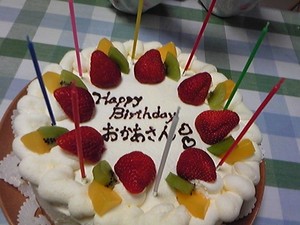 ma 誕生日を迎える・・・昨日の続き