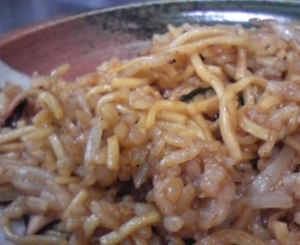 ソバ飯をスチコンで作る
