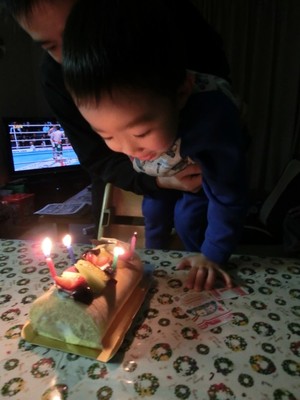 けんさん4歳になる