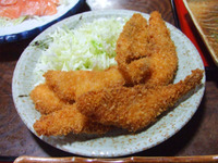沖島でお魚料理
