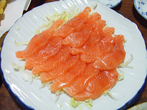 沖島でお魚料理