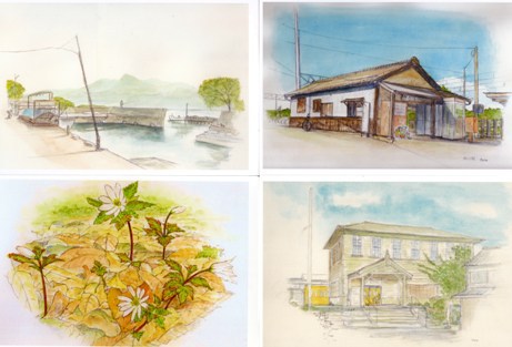 本日開催!「湖東の絵だより なつかしい近江の鉄道風景と自然」を開催しています! 本日開催!「湖東の絵だより なつかしい近江の鉄道風景と自然」を開催しています!