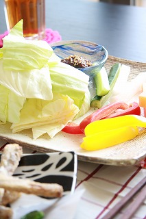 有機野菜のレインボーサラダ