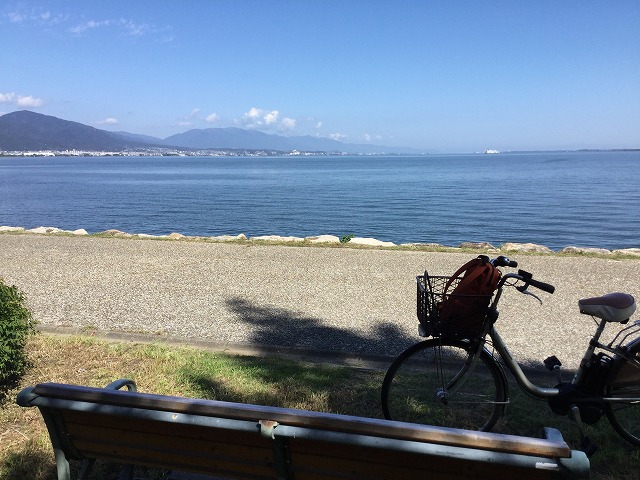 琵琶湖畔の気分転換の場所