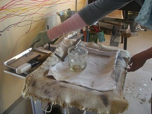 吹きガラス体験