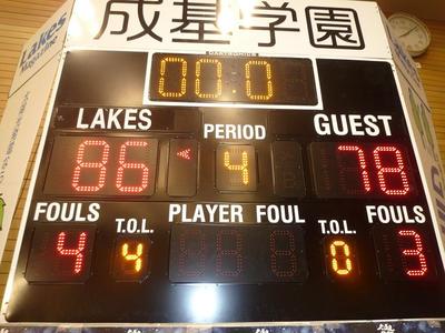滋賀レイクスターズ 対 秋田ノーザンハピネッツ戦