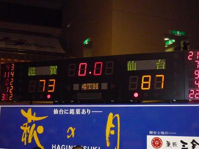 3月17、18日 仙台89ERS 対 滋賀レイクスターズ 戦