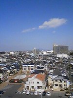 守山上空より