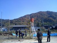 装飾作業開始!