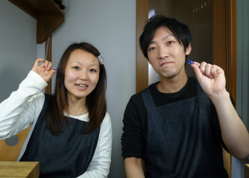 ◆おふたりで手作りされた結婚指輪◆
